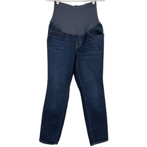 Old Navy Women's Maternity Skinny Full Panel Stretch Blue Jeans Size 8S